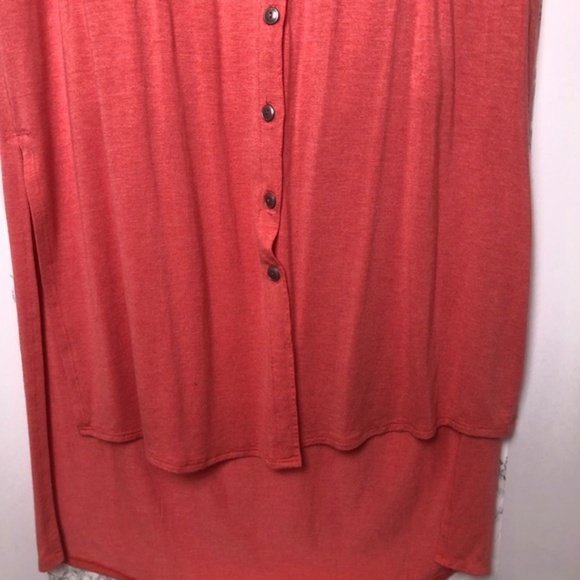 🌸H by Bordeaux Hi-Lo Button Shirt Dress - Picture 7 of 7